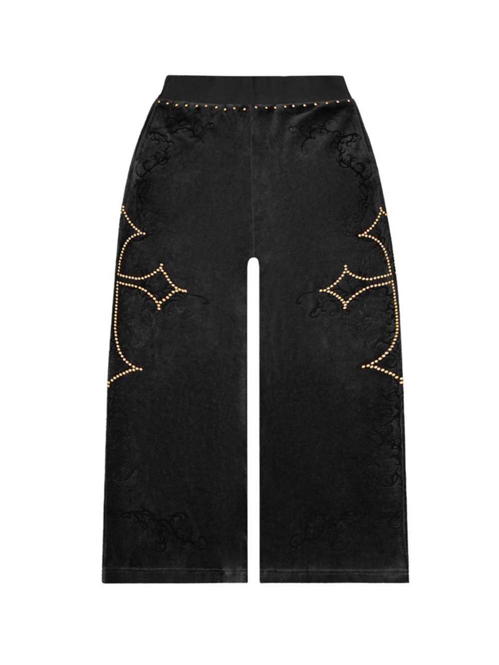 BNWT Named Collective Rebel Studded Velour Sweatpants Black Medium